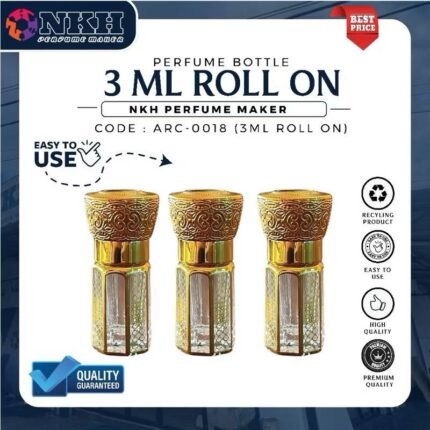 BOTOL KOSONG ARABIC ROLL ON 3ML (ARC-018)