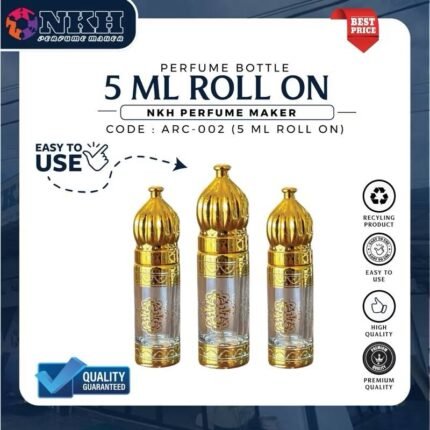 EMPTY BOTTLE FRAGRANCE ARABIC ROLL ON 5ML (ARC-002)