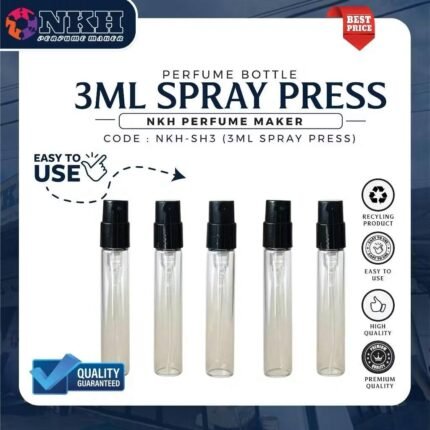 BOTOL KOSONG MINYAK WANGI 3ML SPRAY PRESS (NKH-SH3)