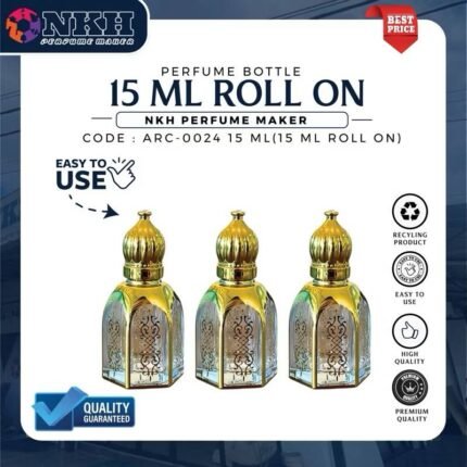 EMPTY BOTTLE FRAGRANCE ARABIC ROLL ON 15ML (ARC-0024)