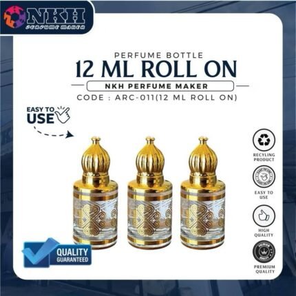 EMPTY BOTTLE FRAGRANCE ARABIC 12ML (ARC-011)