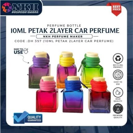 EPMTY BOTTLE CAR PERFUME 2COLOURS LAYER (DH 367)